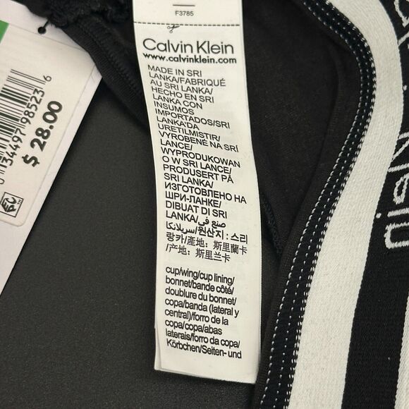 Calvin Klein 259719 Women's Modern Cotton Bralette Bra Midnight Black Size L - Picture 5 of 6